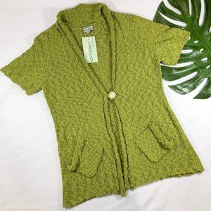 Kintamani by Wind River Green Knit Cardigan